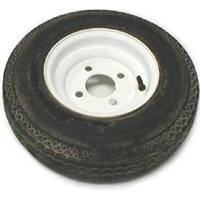 American Tire (30080) 570 X 8 (B) Tire And Wheel Imported 4 Hole Painted (Auto PN 698104)