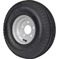 American Tire (3H320) 215/60-8 Tire & Wheel (C) 5 Hole Galvanized (Auto PN 698276)