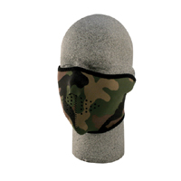 Balboa (WNFM118H) Neoprene 1/2 Face Mask, Woodland Camouflage (Auto PN 830421)