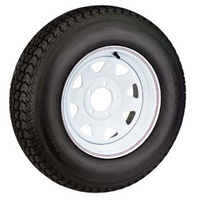 American Tire (30580) 480 X 12 (B) Tire And Wheel Imported 5 Hole Painted (Auto PN 698166)