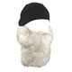 SKULL CAP, DETACHABLE WHITE BEARD, BLACK