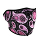 HALF MASK, NEOPRENE, PURPLE PAISLEY
