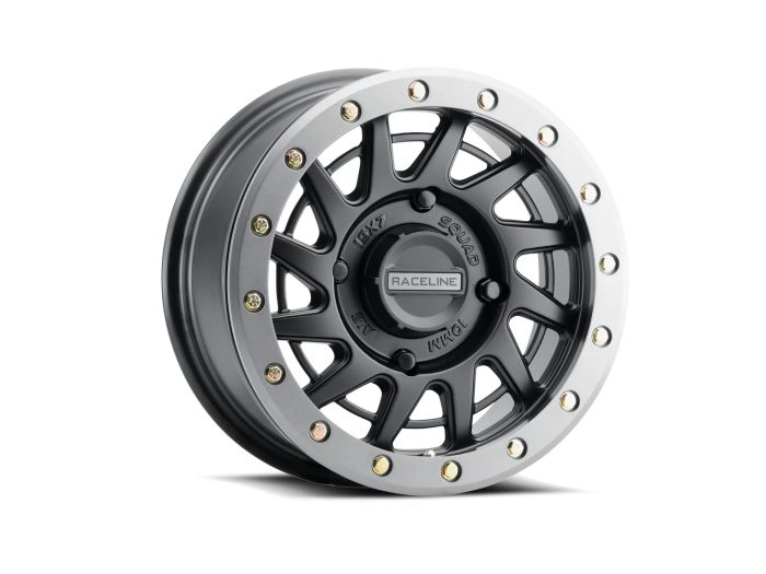 RACELINE A12BG-57037+10 Squad Satin Black Wheel 15x7 4x137 Bolt Pattern
