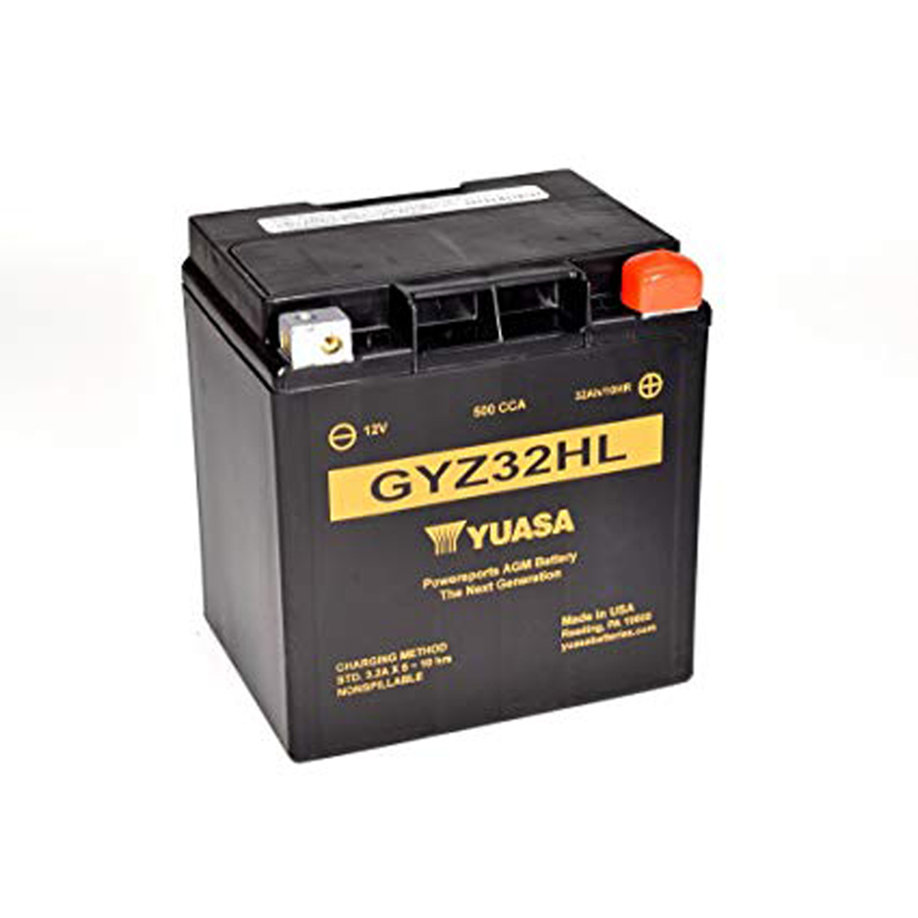 Yuasa GYZ32HL High Performance Maintenance Free AGM 12-Volt